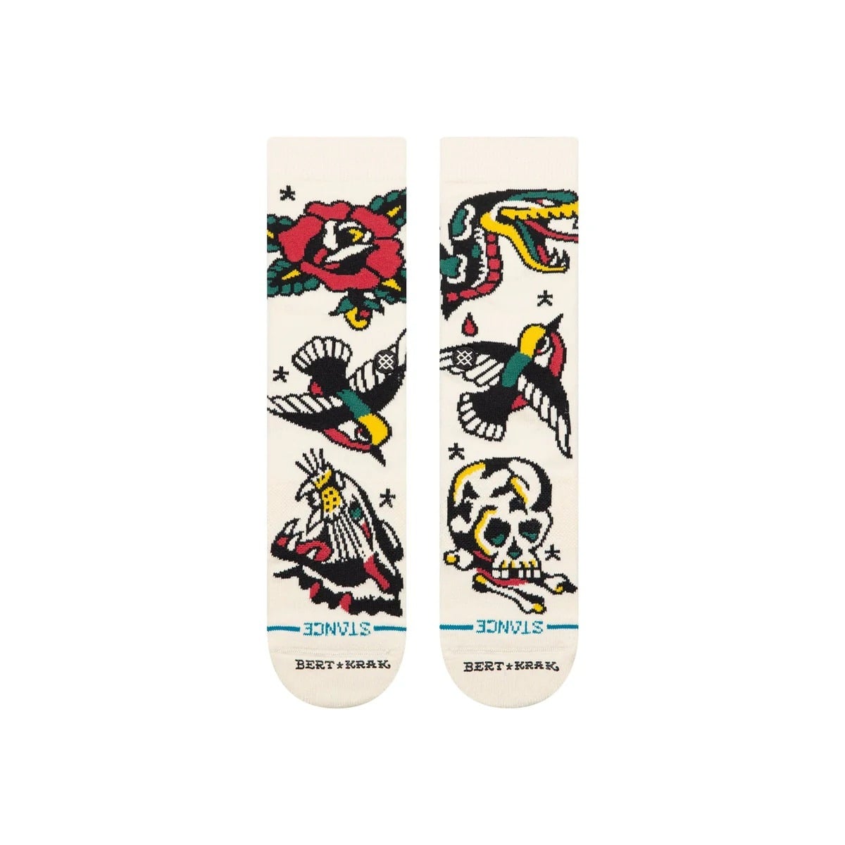 Stance Bert Krak Flash Crew Socks - Canvas