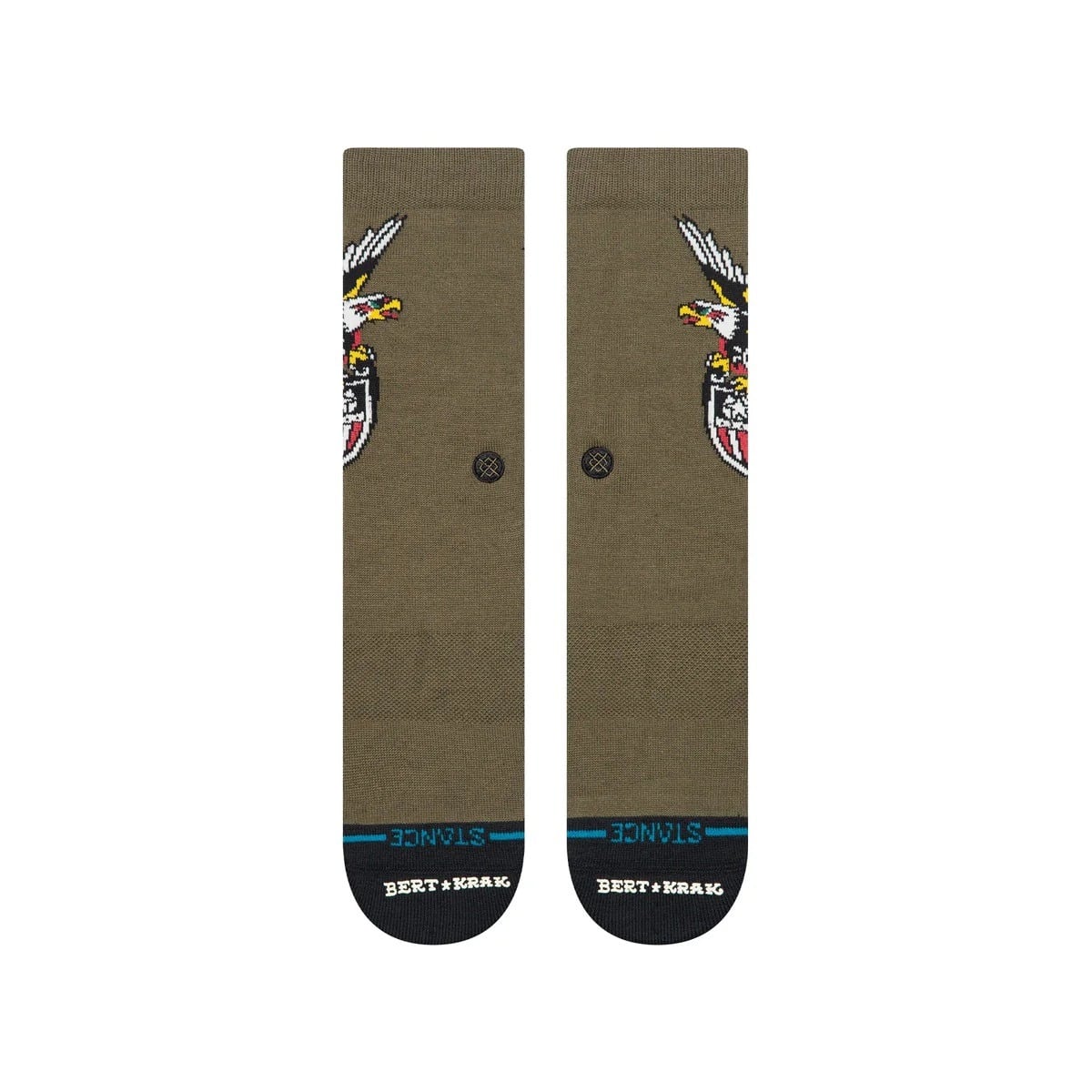 Stance Bert Krak The Eagle Crew Socks - Military Green