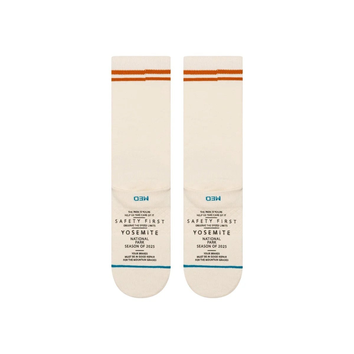 Stance National Parks Yosemite Crew Socks - Canvas