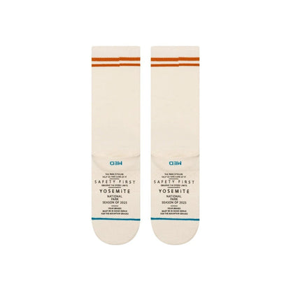 Stance National Parks Yosemite Crew Socks - Canvas