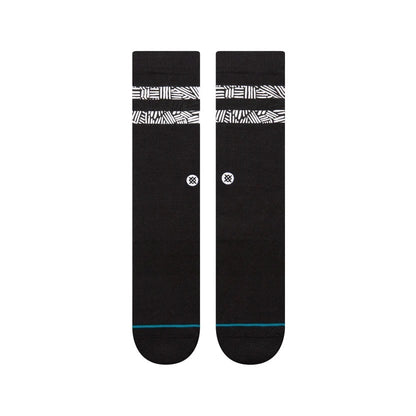 Stance Scratched Crew Socks - Black
