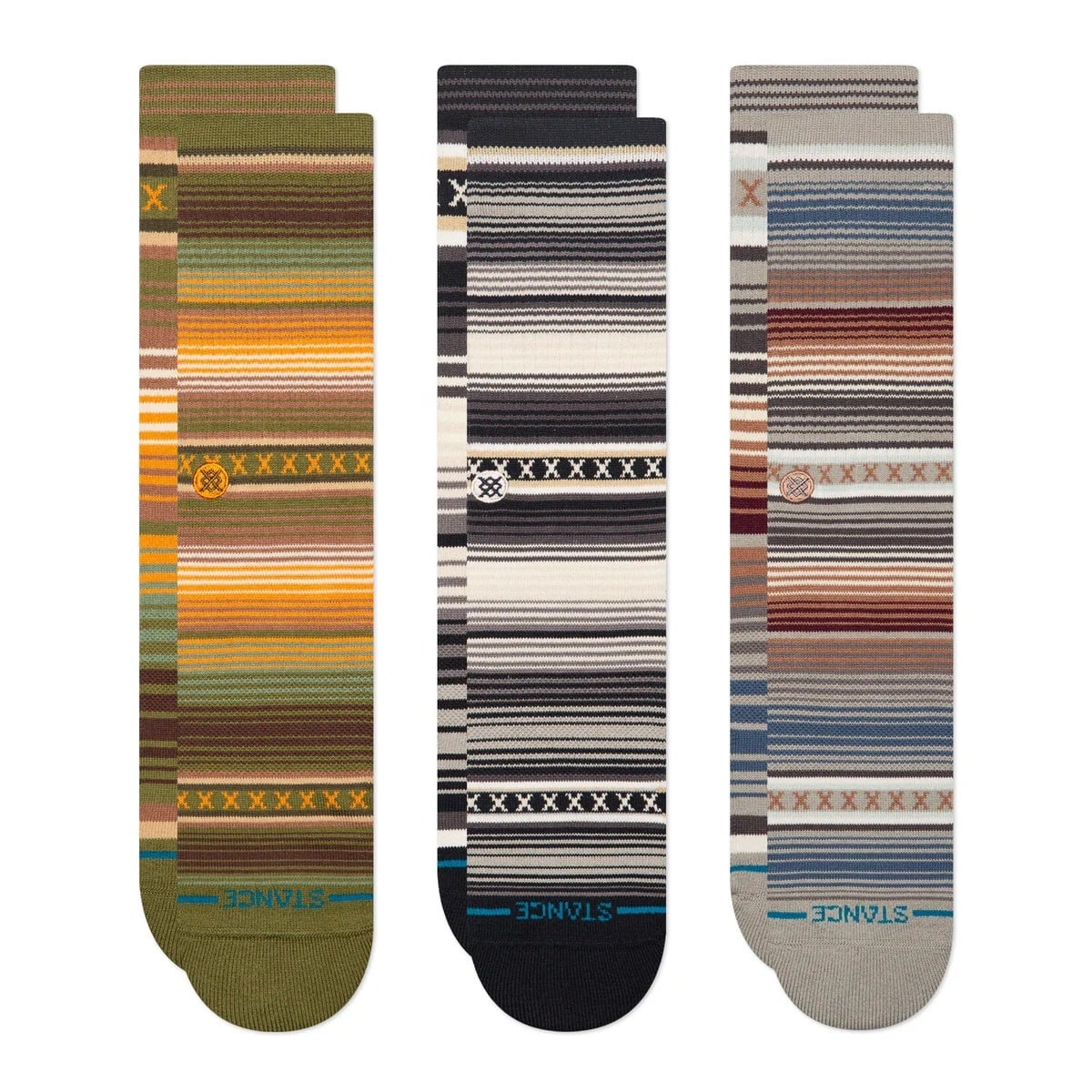 Stance Curren Socks (3-pack) in Green
