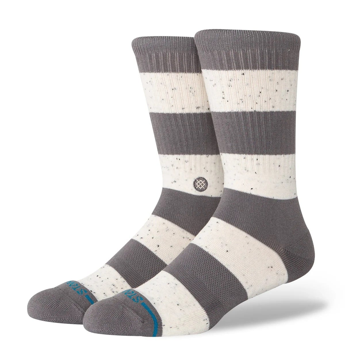 Stance Nep Stripe Crew Sock in Grey