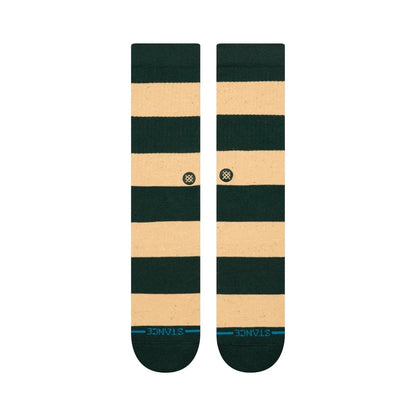 Stance Nep Stripe Crew Sock - Pine