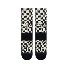 Stance Wave Check Crew Socks - Black