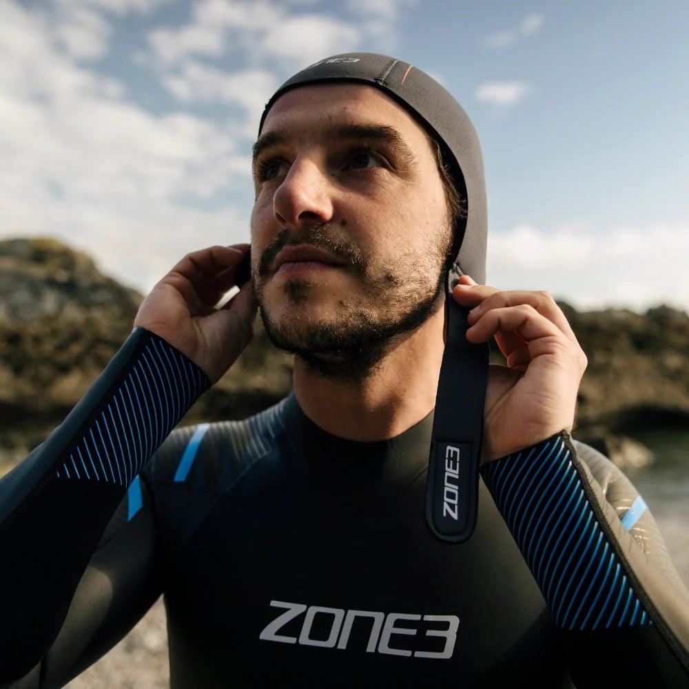 ZONE3 Active-Flex 3mm Swim Cap - Grey