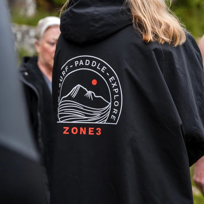 ZONE3 Active-Flex Parka Robe - Black/Orange