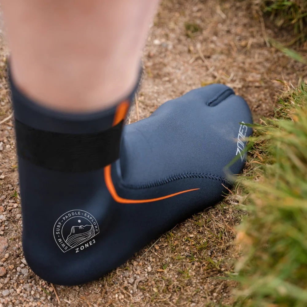 ZONE3 Active-Flex 3mm Swim Sock - Grey