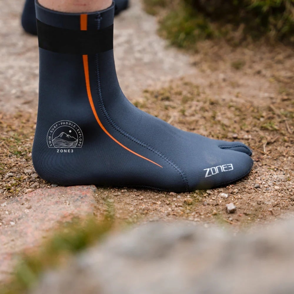 ZONE3 Active-Flex 3mm Swim Sock - Grey