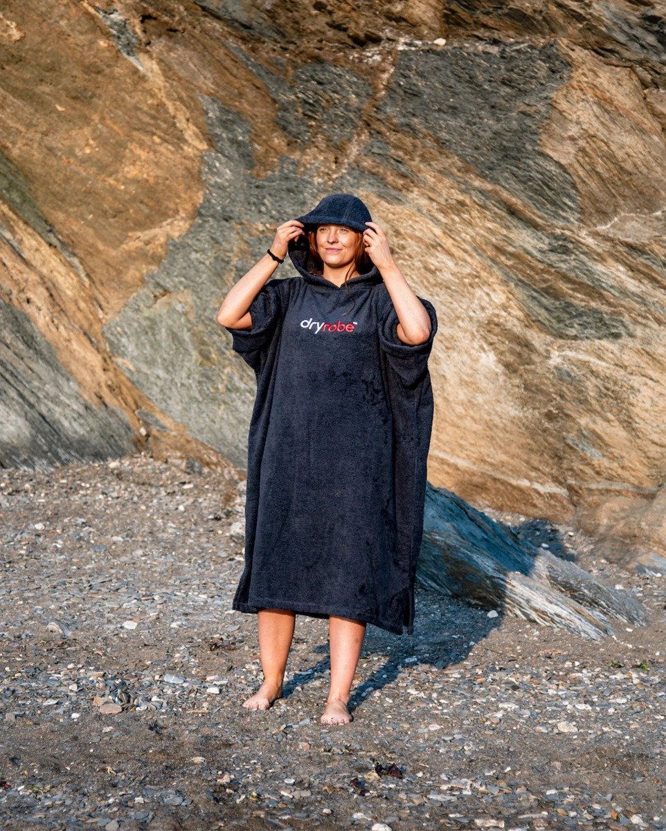 Dryrobe Organic Cotton Towel Robe - Navy