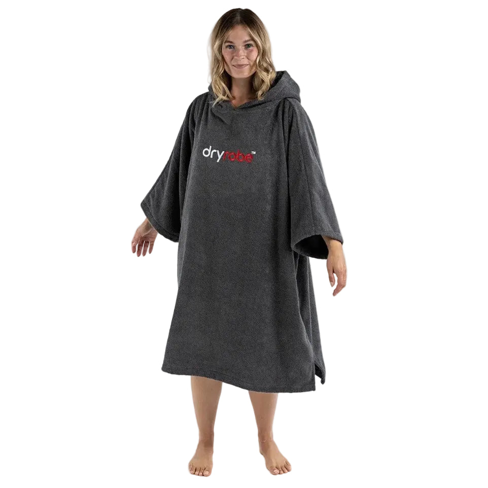 Dryrobe Organic Cotton Changing Towel Robe - Slate Grey