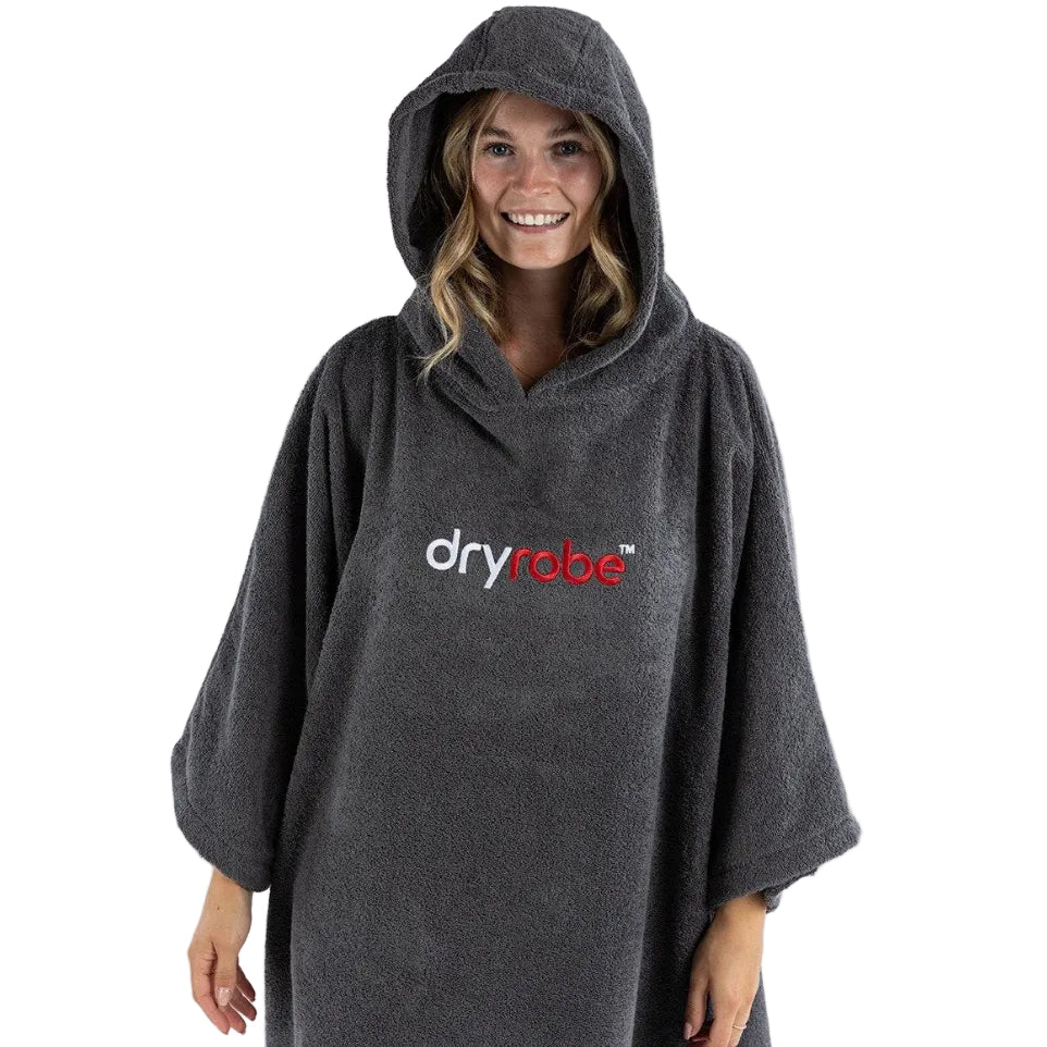 Dryrobe Organic Cotton Changing Towel Robe - Slate Grey