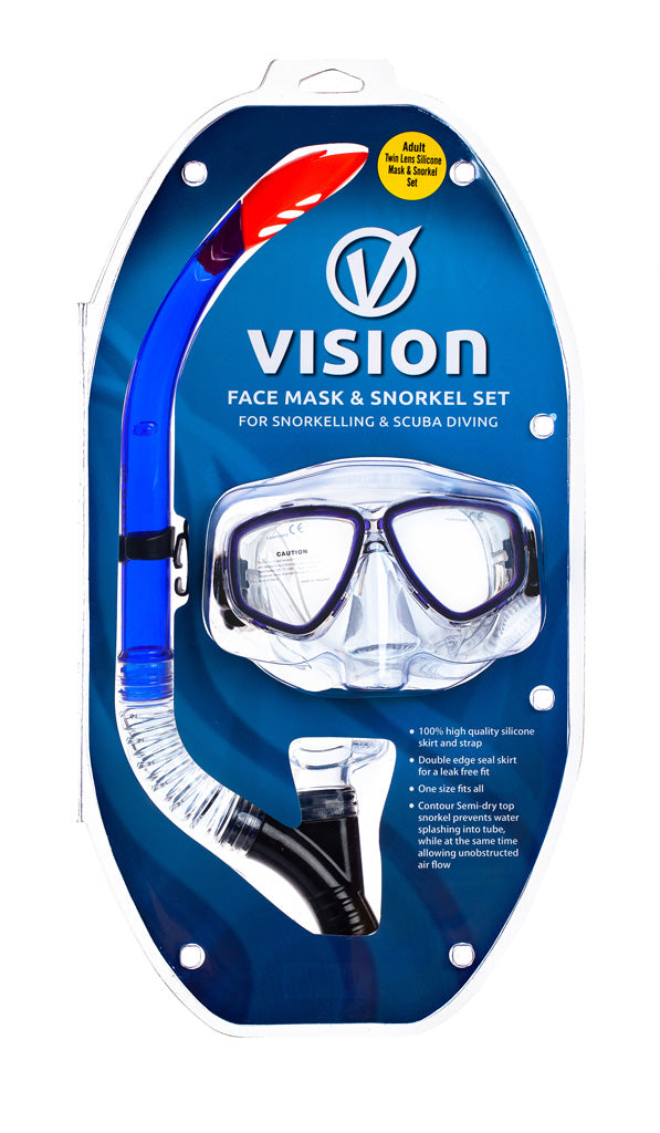 Vision Adult Mask & Snorkel Set