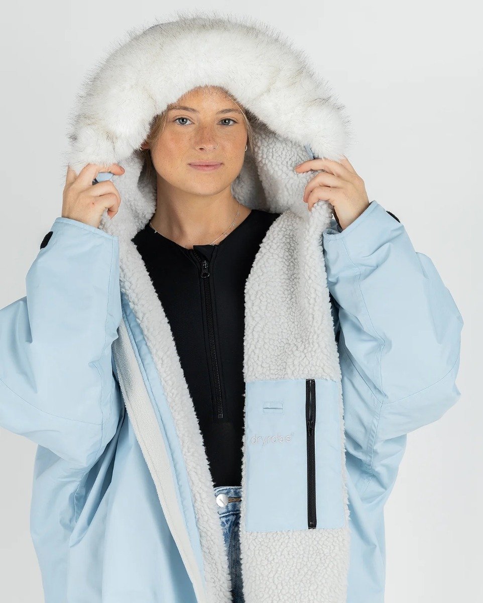 Dryrobe Advance Long Sleeve Alpine Changing Robe - Ice Blue