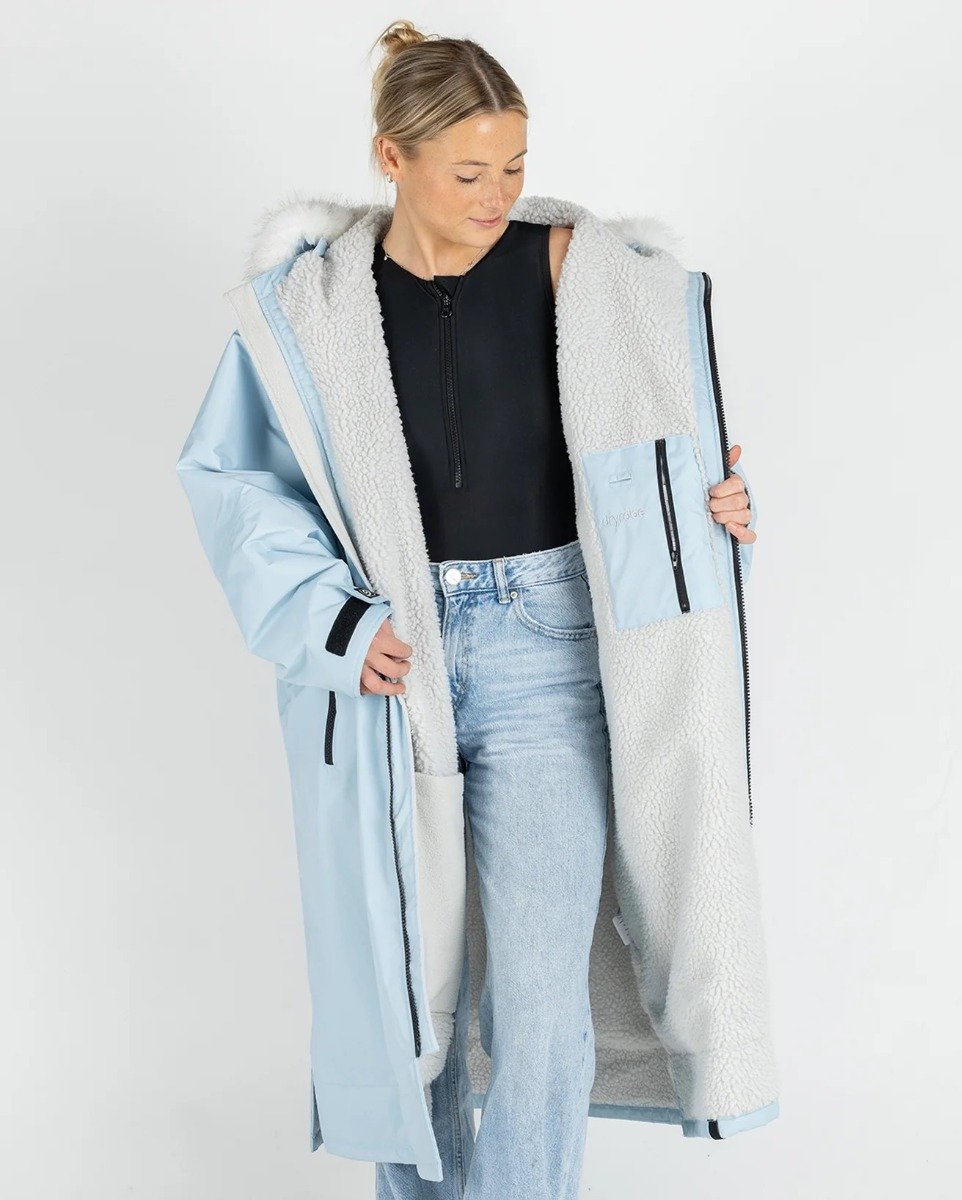 Dryrobe Advance Long Sleeve Alpine Changing Robe - Ice Blue