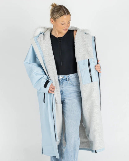 Dryrobe Advance Long Sleeve Alpine Changing Robe - Ice Blue