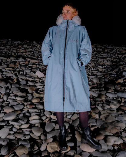 Dryrobe Advance Long Sleeve Alpine Changing Robe - Ice Blue