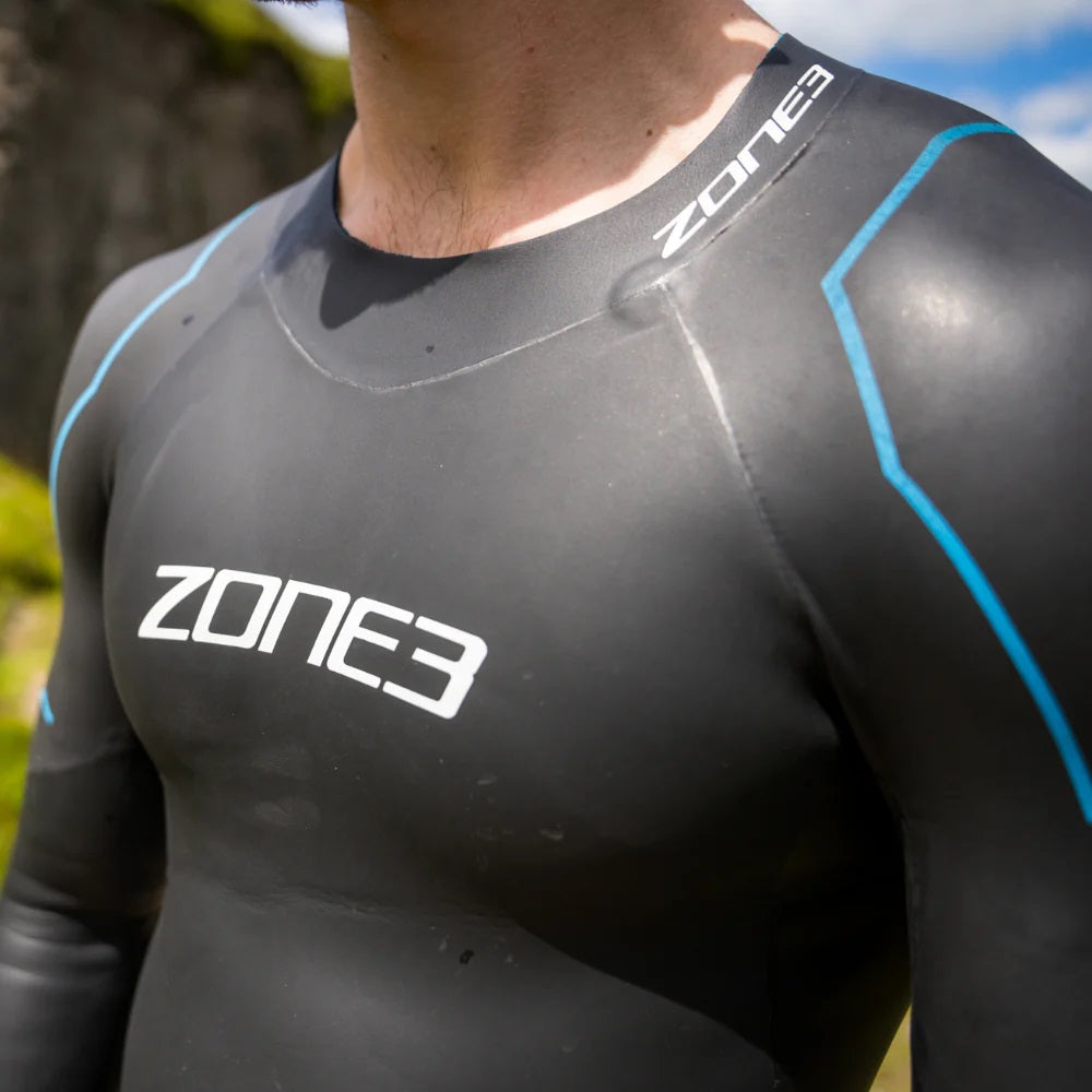 ZONE3 Men's Advance Open Water Swim Wetsuit - Black / Blue