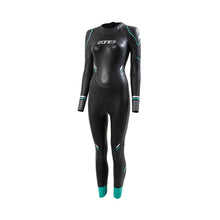 ZONE3 Advance Womens Open Water Swim Wetsuit - Black/Turquoise