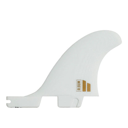 FCS II Album Twin+1 PG S-M Fins - White/Gold