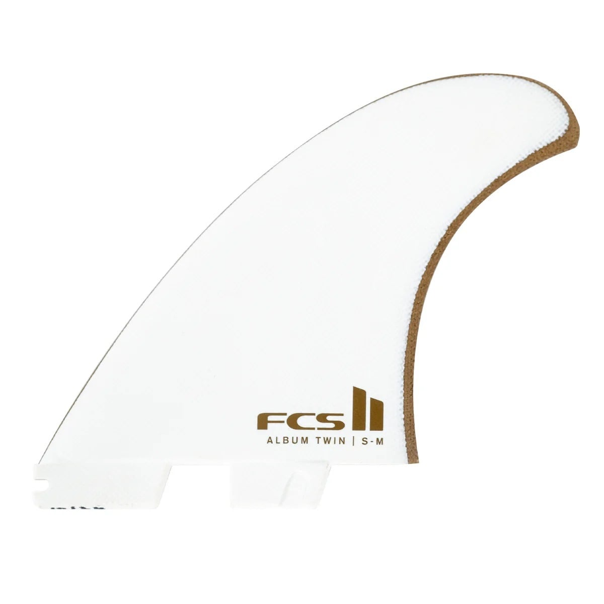 FCS II Album Twin+1 PG S-M Fins in White/Gold
