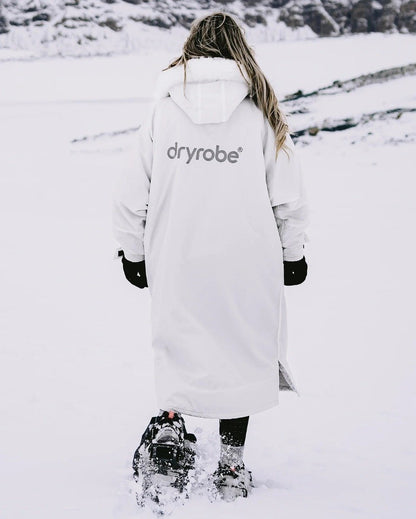 Dryrobe Advance Long Sleeve Alpine Changing Robe - White / Grey