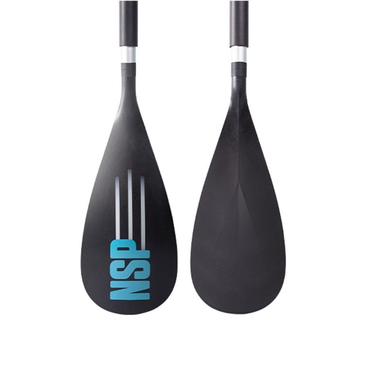 NSP Aluminium 2 Piece Adjustable Paddle - Black - Full View
