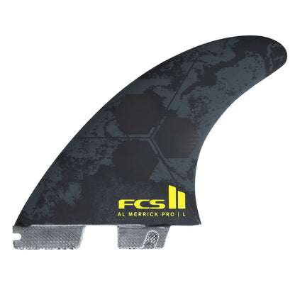 FCS II Al Merrick PG Pro Tri Fin Set - Black / Acid
