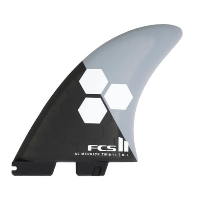 FCS II Al Merrick PC Twin + 1 Fins in Grey/Charcoal