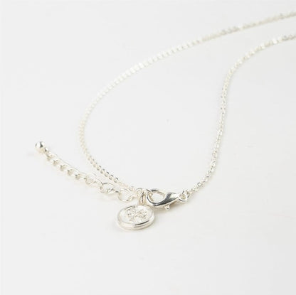 Pineapple Island Keyhole Limpet Shell Necklace - Silver