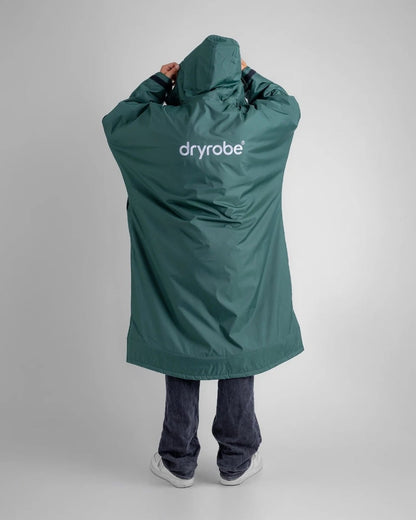 Dryrobe Advance Long Sleeve Changing Robe - Dark Green / Nimbus Cloud