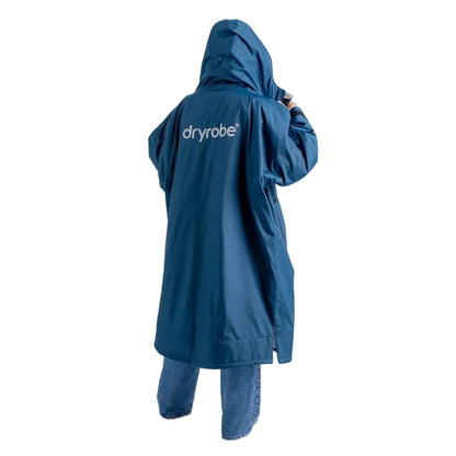 Dryrobe Advance Long Sleeve Changing Robe - Deep Sea Blue / Sand Camo