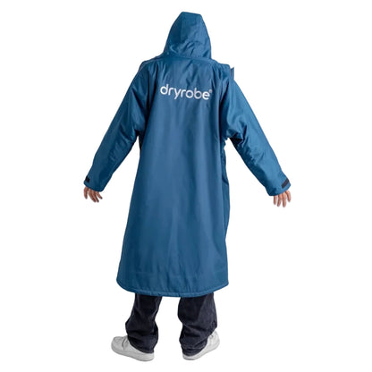 Dryrobe Advance Long Sleeve Changing Robe - Deep Sea Blue / Sand Camo