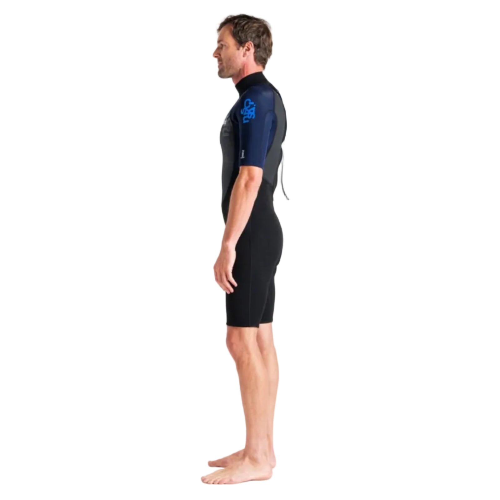 C-Skins Element 3/2mm Men's Shorty Wetsuit 2026 - Black/Slate/Cyan