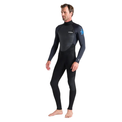 C-Skins Element 3/2mm Men's Summer Wetsuit 2026 - Black/Anthracite/Cyan