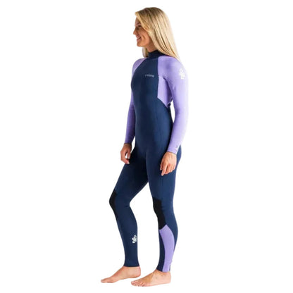 C-Skins Surflite 3/2mm Back Zip Women's Summer Wetsuit - Bluestone / Lilac