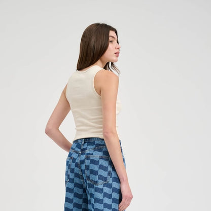 Santa Cruz Other Dot Emb Women's T-Shirt - Butter