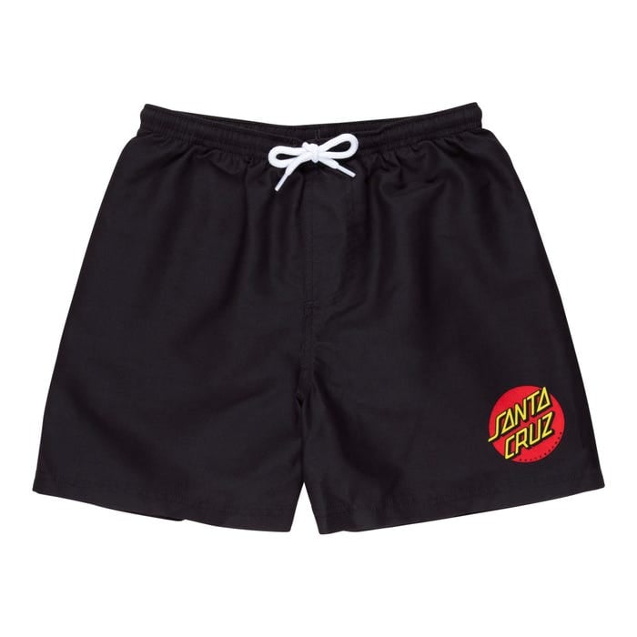 Santa Cruz Youth Classic Dot Swimshorts - Black