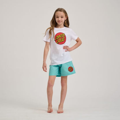 Santa Cruz Youth Classic Dot Swimshorts - Pool Blue