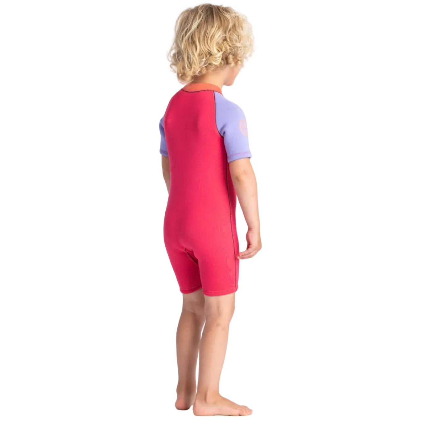 C-Skins C-KID Girls Baby Shortie Wetsuit 2025 - Coral/Lilac