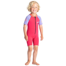 C-Skins C-KID Girls Baby Shortie Wetsuit 2025 - Coral/Lilac