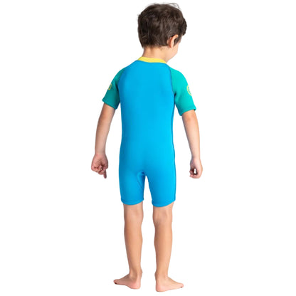 C Skins C-Kids Toddler Shorty Wetsuit - Cyan / Green