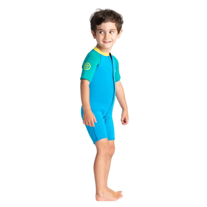 C Skins C-Kids Toddler Shorty Wetsuit - Cyan / Green
