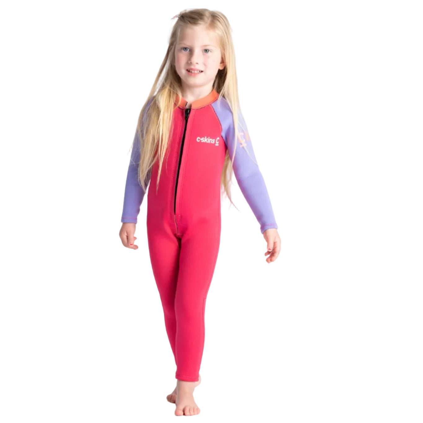 C Skins C-Kid Toddler Wetsuit in Coral/Lilac
