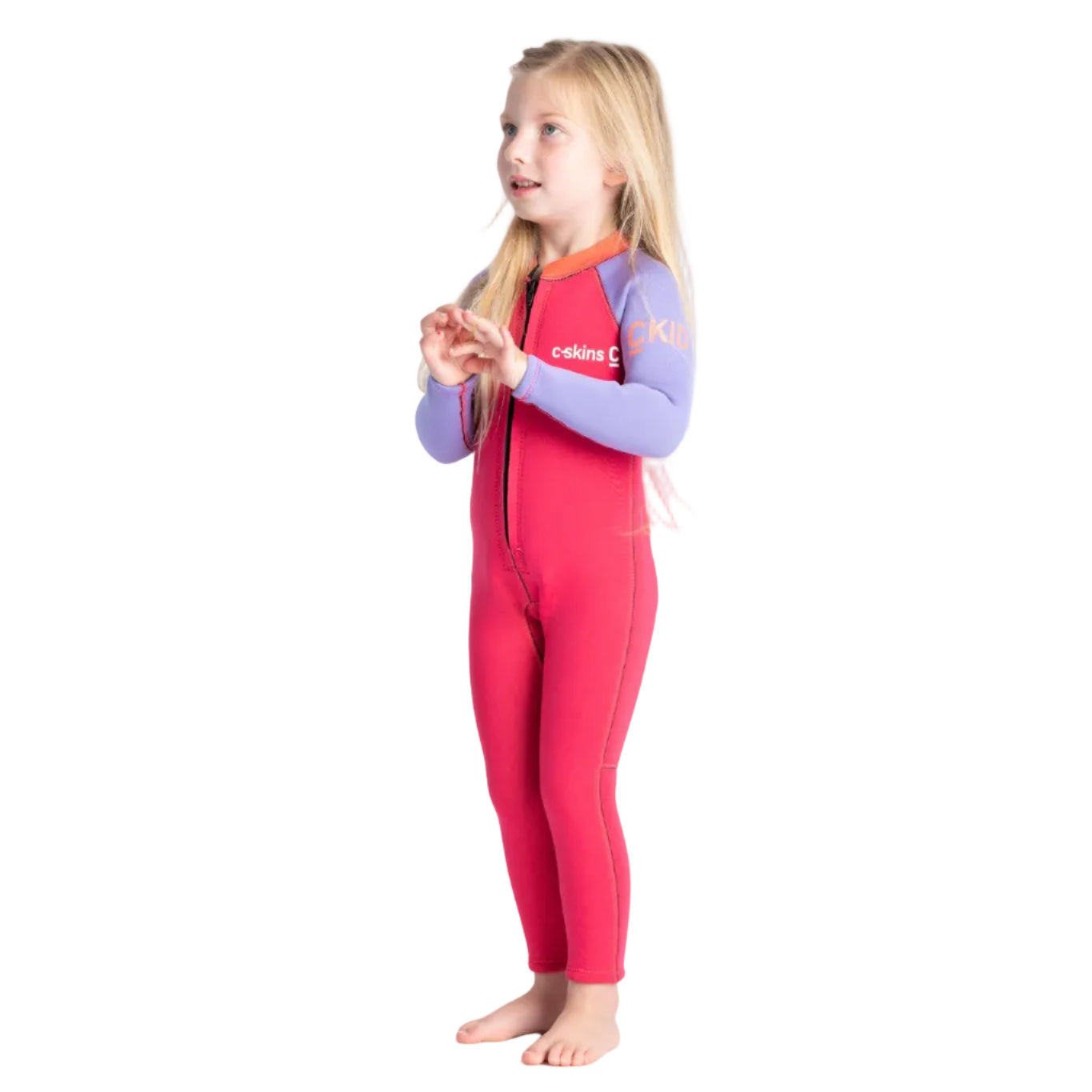 C Skins C-Kid Toddler Wetsuit in Coral/Lilac