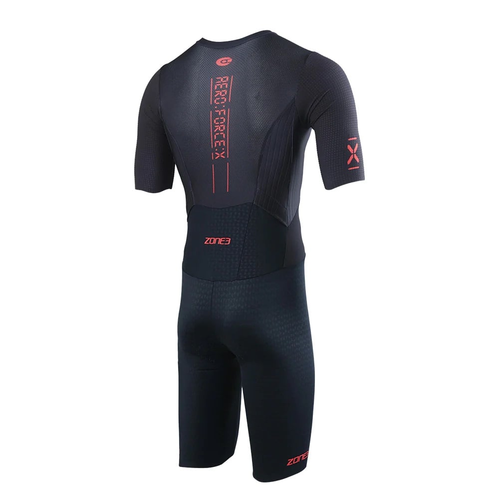 ZONE3 Aeroforce-X II Men's Short Sleeve Trisuit - Black