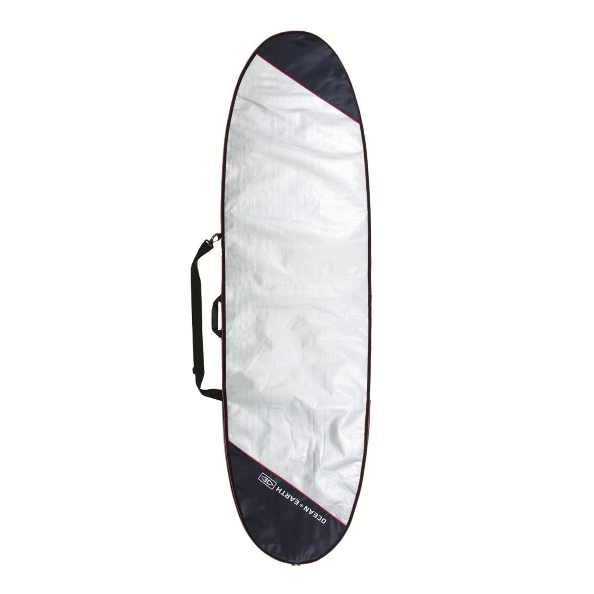 Ocean & Earth Barry Basic 8'0 Longboard Board Cover  - Silver - Full View