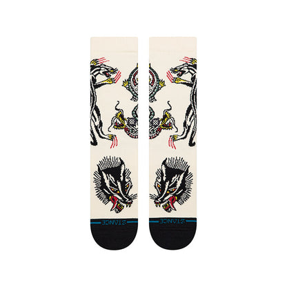 Stance Battle Crew Socks - Cream