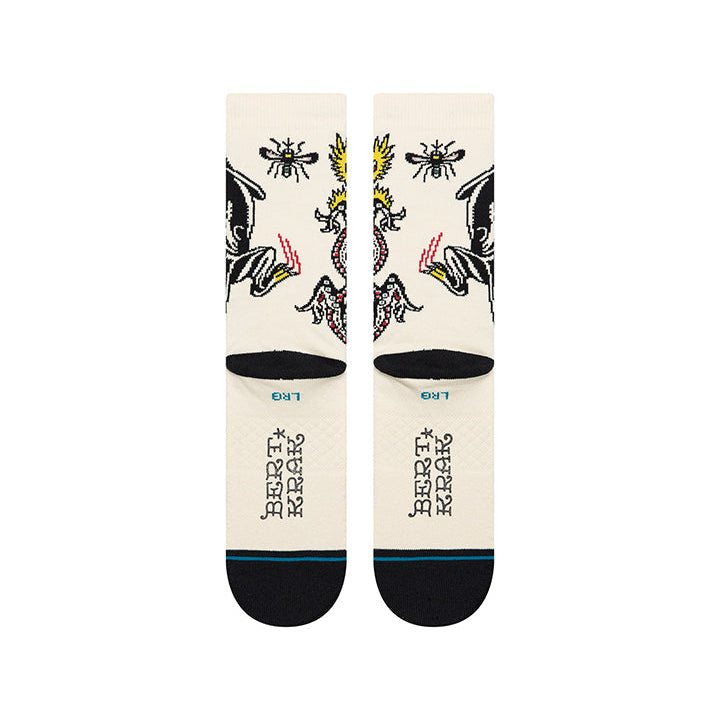 Stance Battle Crew Socks - Cream