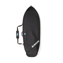 Bulldog Fish 5mm Core Board Bag - Black/Cyan - Front